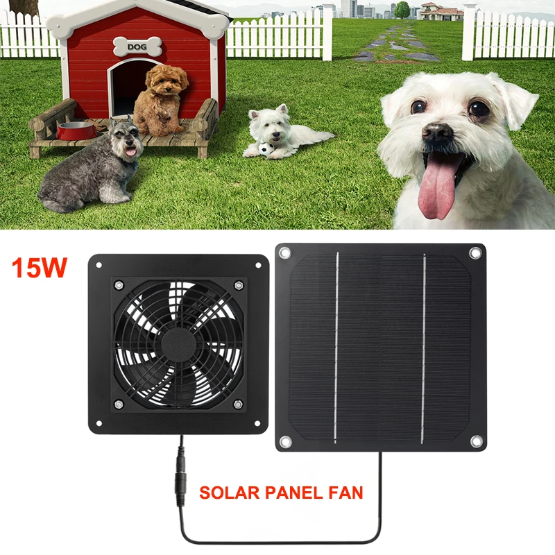 Renewable Energy House - Wentylator solarny wyciągowy 15W, mini wentylator