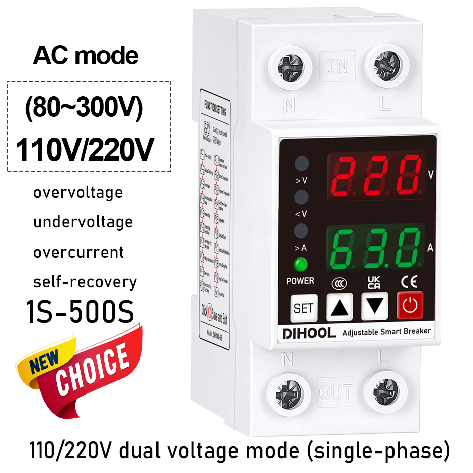 Ac Surge Protector - Regulowany Ogranicznik Napięcia i Prądu 110/220V