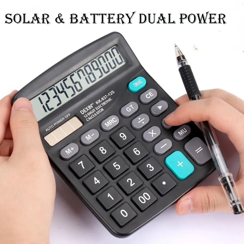 Renewable Energy House - Kalkulator z dużym 12-cyfrowym wyświetlaczem LCD,