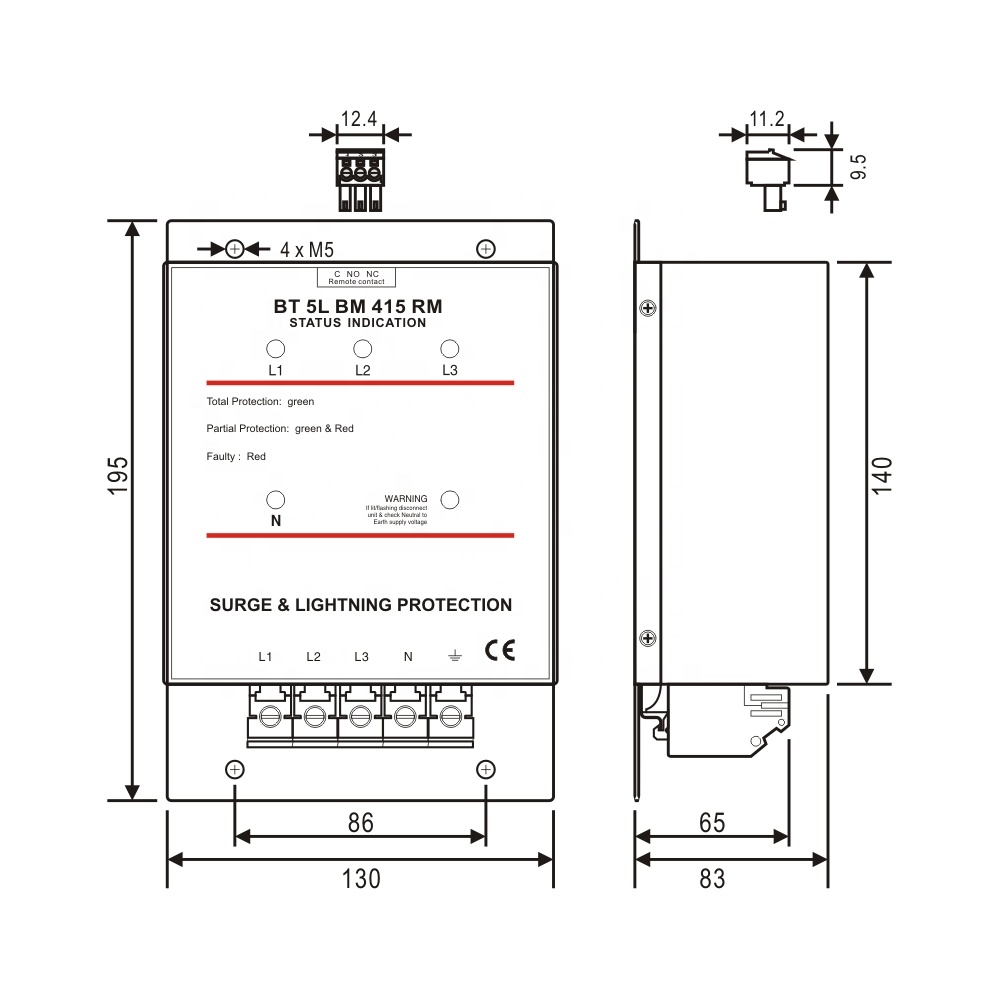 380V 400V 415V 280kA 40kA*7 li – Ac Surge Protector recenzja i cena