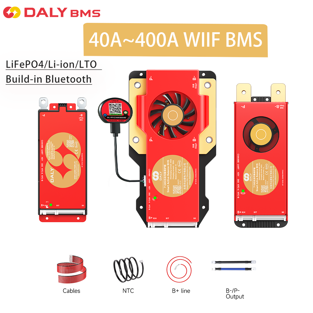 DALY 100 BMS Lifepo4 4S 7S 8S  – Smart Bms recenzja i cena